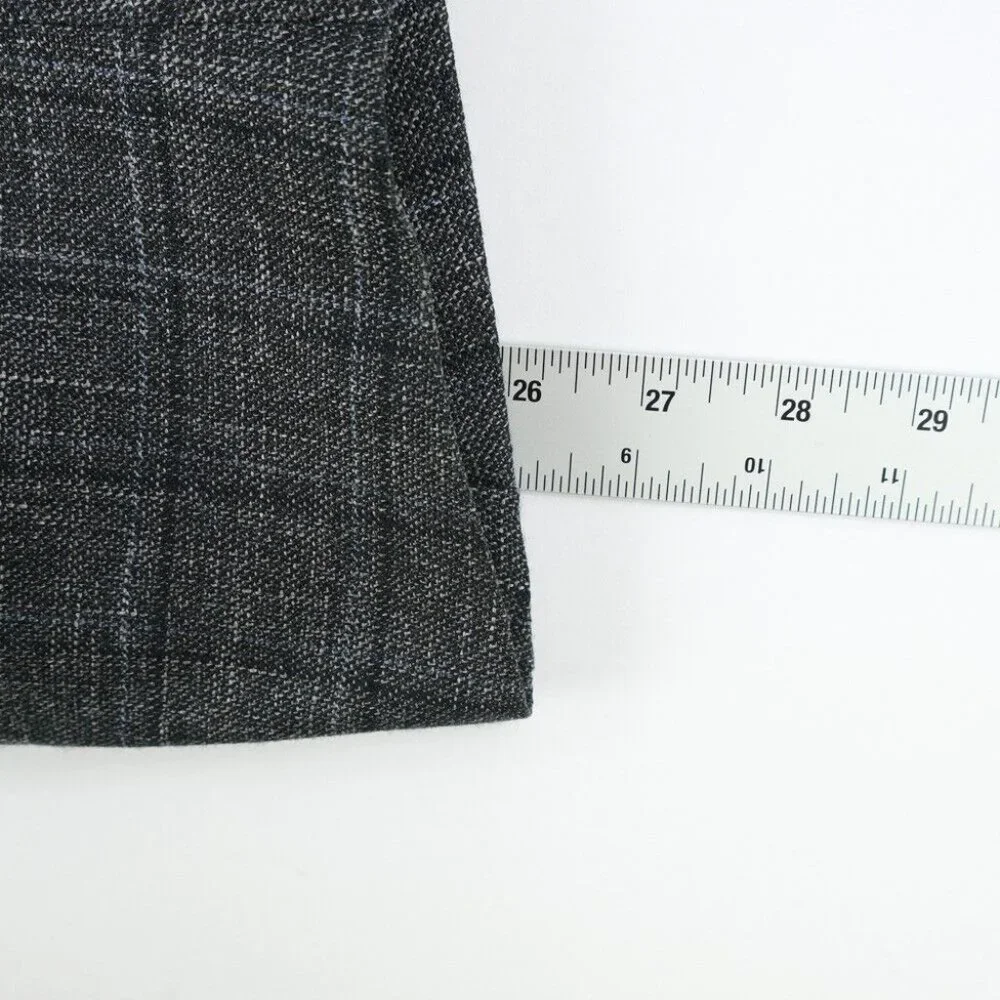 Modern Hickey Freeman Custom Sport Coat Men 53R Knit Wool USA Suit Jacket Gray - Picture 11 of 12